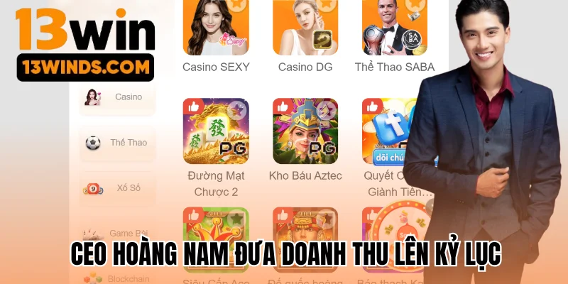 CEO Hoàng Nam đưa doanh thu lên kỷ lục